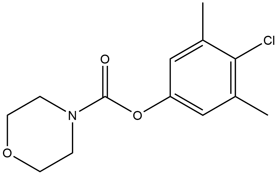 4-Chloro-3,5-dimethylphenyl 4-morpholinecarboxylate Struktur