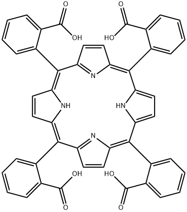 内消旋四(2-羧基苯基)卟啉 结构式