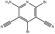 3,5-Pyridinedicarbonitrile, 2-amino-4,6-dibromo-|2-氨基-4,6-二溴吡啶-3,5-二甲腈