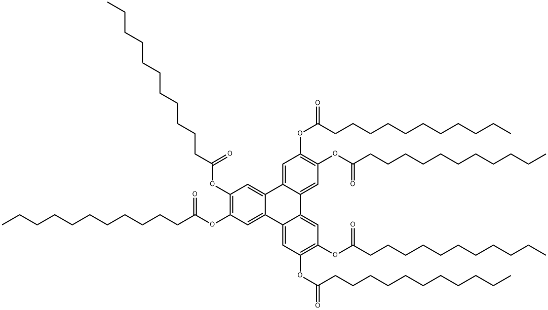 Dodecanoic acid, 2,3,6,7,10,11-triphenylenehexayl ester (9CI) 结构式