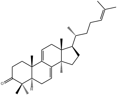 羊毛甾-7,9(11),24-三烯-3-酮, 7020-52-2, 结构式