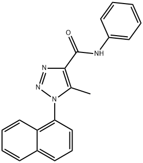 5-Methyl-1-(naphthalen-1-yl)-N-phenyl-1H-1,2,3-triazole-4-carboxamide 结构式