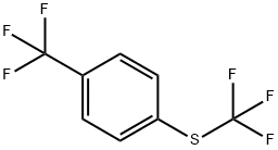 Benzene, 1-(trifluoromethyl)-4-[(trifluoromethyl)thio]- Struktur