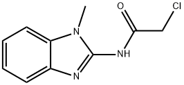 Acetamide, 2-chloro-N-(1-methyl-1H-benzimidazol-2-yl)- 化学構造式