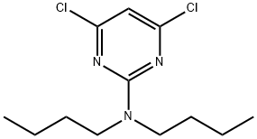 2-Pyrimidinamine, N,N-dibutyl-4,6-dichloro- 结构式