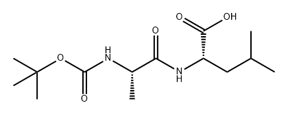 L-Leucine, N-[(1,1-dimethylethoxy)carbonyl]-L-alanyl- Structure