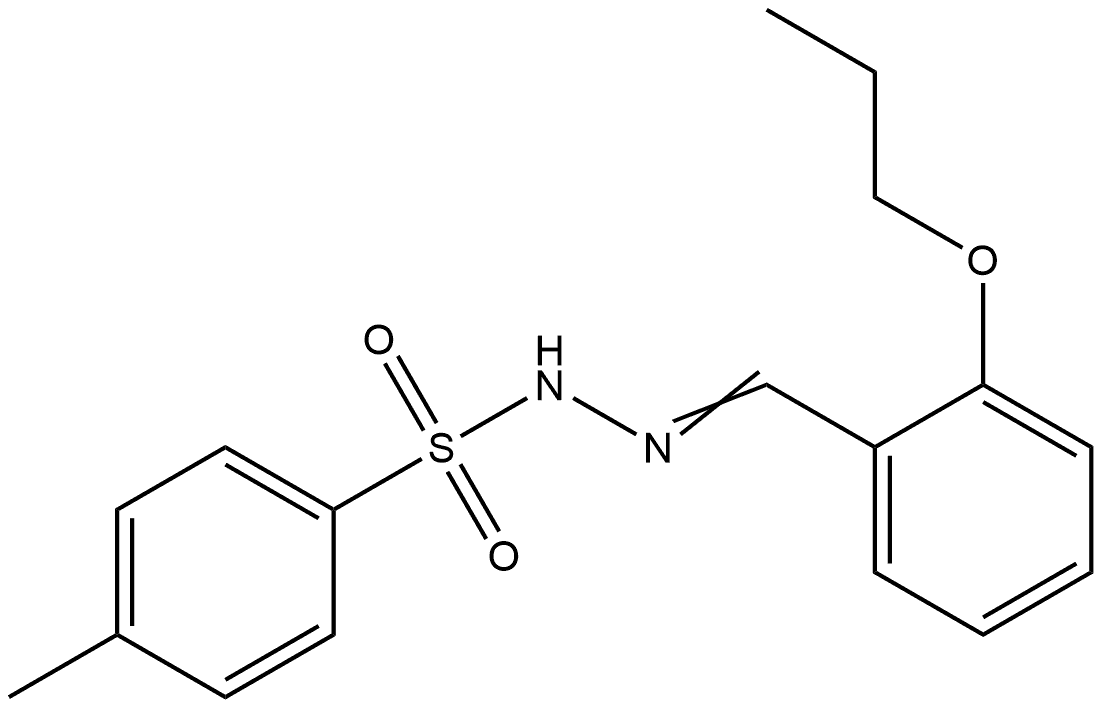 4-Methylbenzenesulfonic acid 2-[(2-propoxyphenyl)methylene]hydrazide Structure