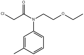 Acetamide, 2-chloro-N-(2-ethoxyethyl)-N-(3-methylphenyl)- 化学構造式