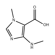 1H-Imidazole-5-carboxylic acid, 1-methyl-4-(methylamino)- 化学構造式