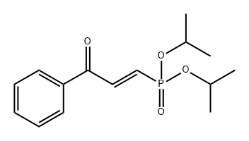 Phosphonic acid, (3-oxo-3-phenyl-1-propenyl)-, bis(1-methylethyl) ester, (E)- (9CI) Struktur