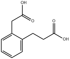 (2-(Carboxymethyl)phenyl)propanoic acid Structure