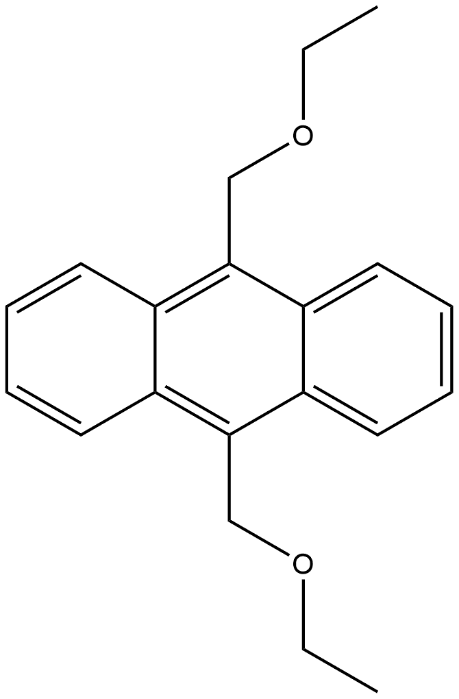 9,10-Bis-ethoxymethyl-anthracen Struktur