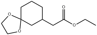 1,4-Dioxaspiro[4.5]decane-7-acetic acid, ethyl ester,7076-69-9,结构式