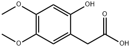 Benzeneacetic acid, 2-hydroxy-4,5-dimethoxy-,70874-62-3,结构式
