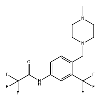 Acetamide, 2,2,2-trifluoro-N-[4-[(4-methyl-1-piperazinyl)methyl]-3-(trifluoromethyl)phenyl]-