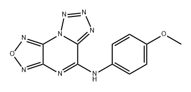 [1,2,5]Oxadiazolo[3,4-e]tetrazolo[1,5-a]pyrazin-5-amine, N-(4-methoxyphenyl)-|