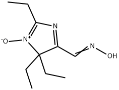 4H-Imidazole-5-carboxaldehyde,2,4,4-triethyl-,5-oxime,3-oxide(9CI) Struktur