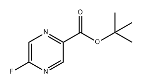 2-Pyrazinecarboxylic acid, 5-fluoro-, 1,1-dimethylethyl ester Structure