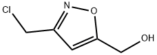 5-Isoxazolemethanol, 3-(chloromethyl)- Struktur