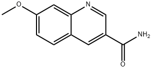 3-Quinolinecarboxamide, 7-methoxy- Struktur