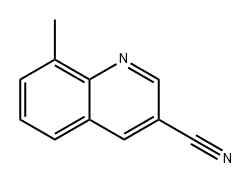 3-Quinolinecarbonitrile, 8-methyl- 结构式