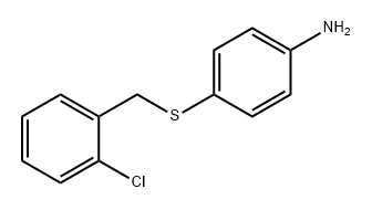 Benzenamine, 4-[[(2-chlorophenyl)methyl]thio]- 化学構造式