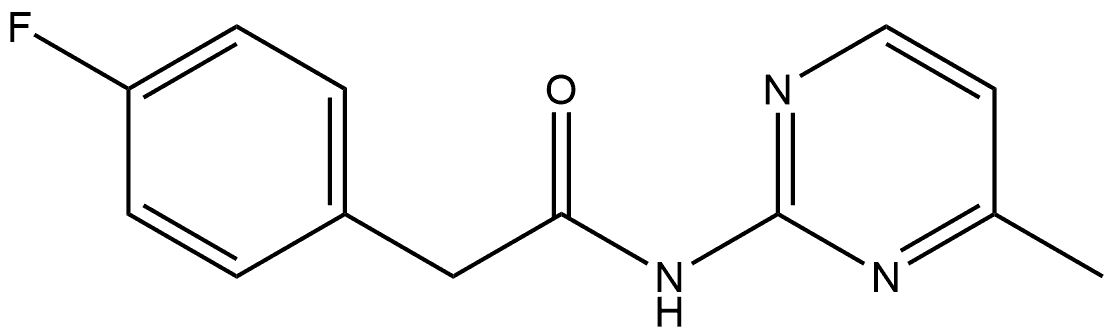 4-Fluoro-N-(4-methyl-2-pyrimidinyl)benzeneacetamide Structure