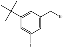 1-(Bromomethyl)-3-(1,1-dimethylethyl)-5-iodobenzene Struktur