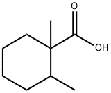 1,2-dimethylcyclohexane-1-carboxylic acid Struktur