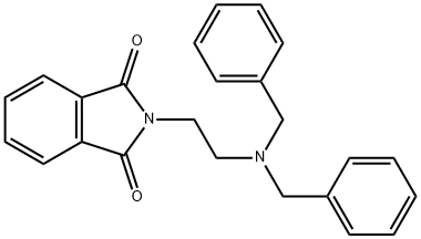 N-(2-二苄基氨基乙基)-邻苯二甲酰亚胺 结构式