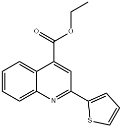 4-Quinolinecarboxylic acid, 2-(2-thienyl)-, ethyl ester