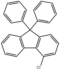 9H-Fluorene, 4-chloro-9,9-diphenyl- 化学構造式