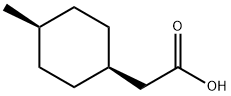 Cyclohexaneacetic acid, 4-methyl-, cis- Structure