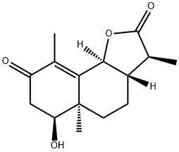 (3S)-3aβ,5,5a,6,7,9bα-Hexahydro-6β-hydroxy-3β,5aα,9-trimethylnaphtho[1,2-b]furan-2,8(3H,4H)-dione,71327-31-6,结构式