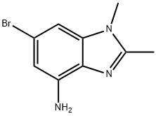 1H-Benzimidazol-4-amine, 6-bromo-1,2-dimethyl-,713530-66-6,结构式