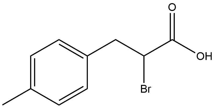 Benzenepropanoic acid, α-bromo-4-methyl- 化学構造式