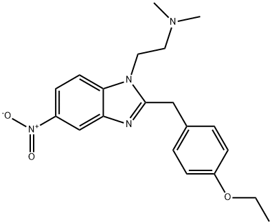 1H-Benzimidazole-1-ethanamine, 2-[(4-ethoxyphenyl)methyl]-N,N-dimethyl-5-nitro-,714190-52-0,结构式