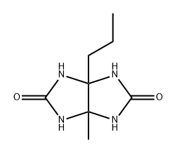 Imidazo[4,5-d]imidazole-2,5(1H,3H)-dione, tetrahydro-3a-methyl-6a-propyl- 结构式