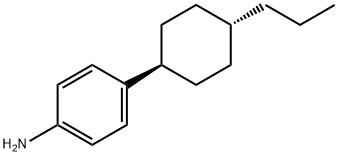 Benzenamine, 4-(4-propylcyclohexyl)-, trans- 化学構造式