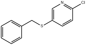 Pyridine, 2-chloro-5-[(phenylmethyl)thio]- Structure