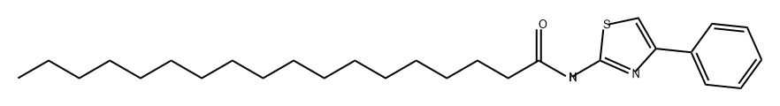 Octadecanamide, N-(4-phenyl-2-thiazolyl)- Structure