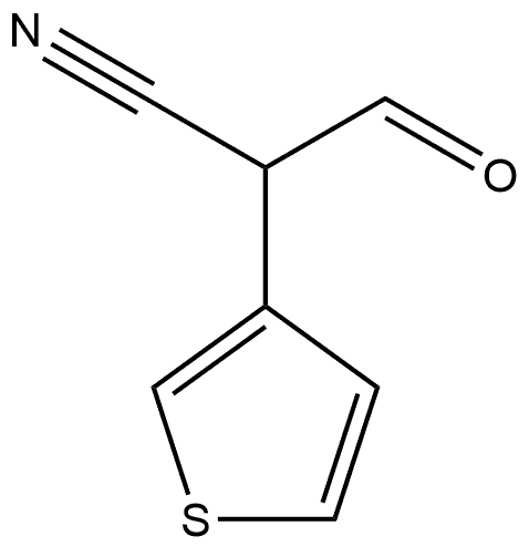 3-Thiopheneacetonitrile, α-formyl- Struktur