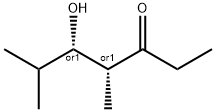 3-Heptanone, 5-hydroxy-4,6-dimethyl-, (4R,5S)-rel- Structure