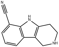 2,3,4,5-Tetrahydro-1H-pyrido[4,3-b]indole-6-carbonitrile Structure