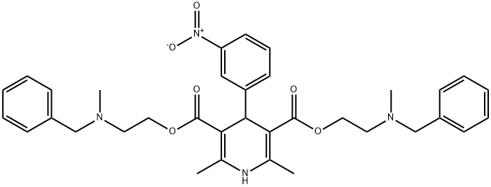 71791-90-7 1,4-二氢-2,6-二甲基-4-(间硝基苯基)-3,5-吡啶二甲酸二-2-(甲基(苯基甲基)氨基)乙酯