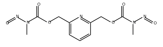 Carbamic acid, methylnitroso-, 2,6-pyridinediylbis(methylene) ester (9CI) Structure
