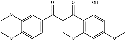 1,3-Propanedione, 1-(3,4-dimethoxyphenyl)-3-(2-hydroxy-4,6-dimethoxyphenyl)-