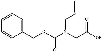 N-烯丙基-N-((苄氧基)羰基)甘氨酸, 71931-22-1, 结构式