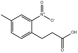 Benzenepropanoic acid, 4-methyl-2-nitro-,71945-71-6,结构式