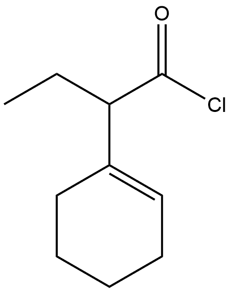 1-Cyclohexene-1-acetyl chloride, α-ethyl-,7195-76-8,结构式
